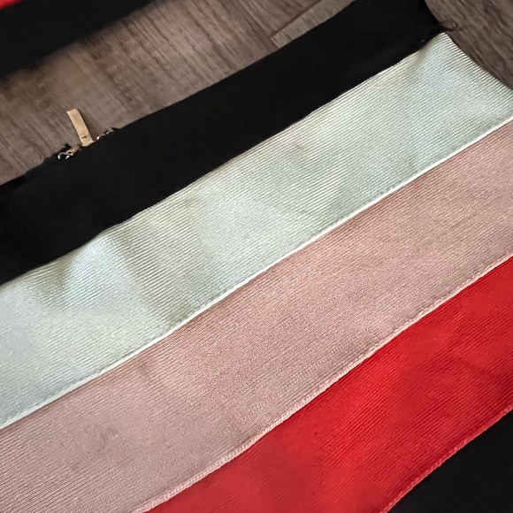 Bebe Bodycon Striped Two Piece Set Size M - Picture 4 of 13